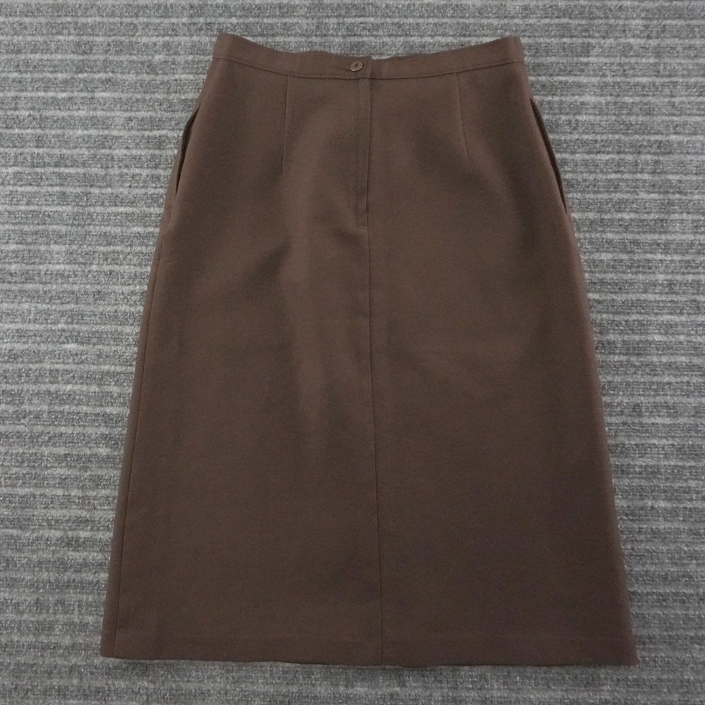 Vintage 80s Levi's Bend Over Midi Skirt Womens 14 Brown A-Line Pocket